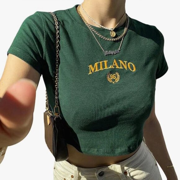 Milano Cropped T-Shirt - Picture 1 of 5